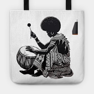 Afrocentric Man Drum Tote