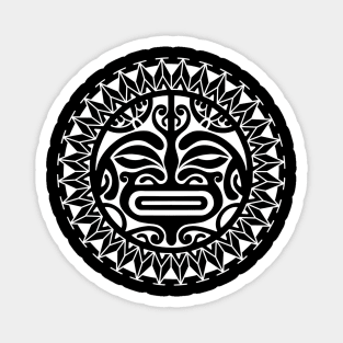 Tiki face design Polynesian Magnet