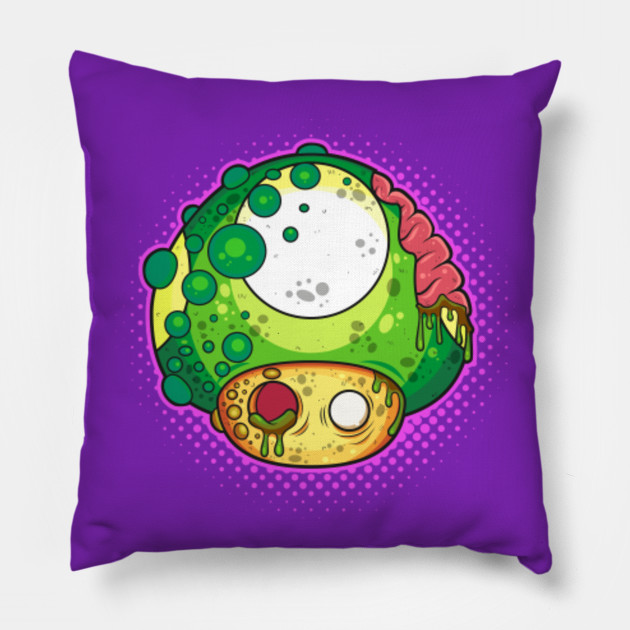 Super Mario Mushroom Zombie Super Mario Pillow Teepublic