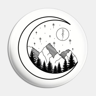 Mountain Moon Pin