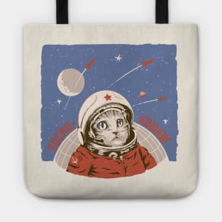 Cosmonaut Space Cat Tote