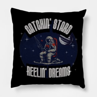 Astronaut Fishing In Space Pillow