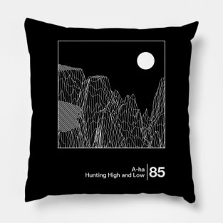 Hunting High & Low / Minimal Style Graphic Artwork Design Pillow