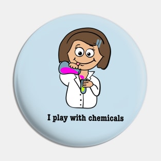 Girl playing with chemicals Pin