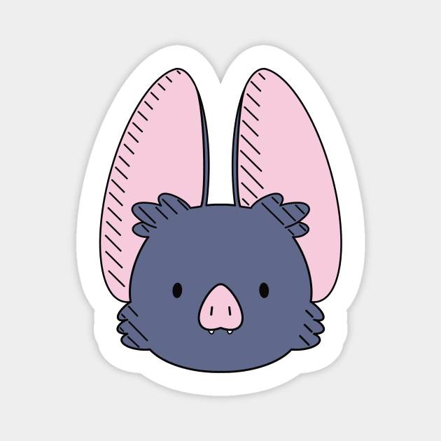 Bat Head Magnet by naturalhabitatshorts