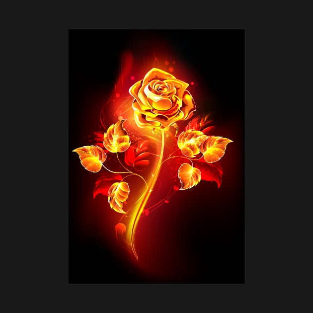 Fire Rose by Blackmoon9