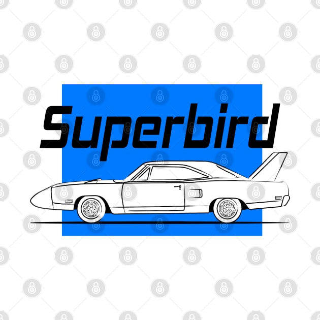 Racing Super Bird Blue Vintage by GoldenTuners