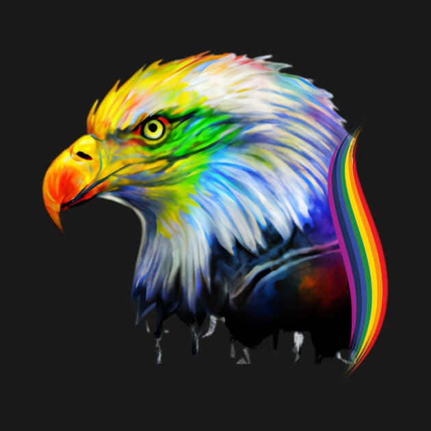 Eagle Rainbow Head by Shadowbyte91