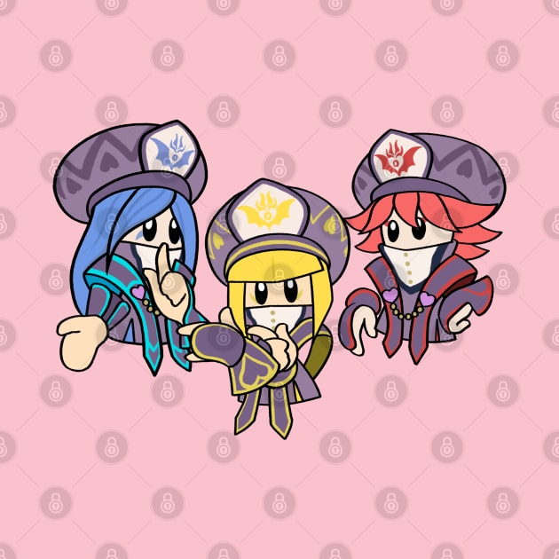 three mage sisters star allies by ballooonfish