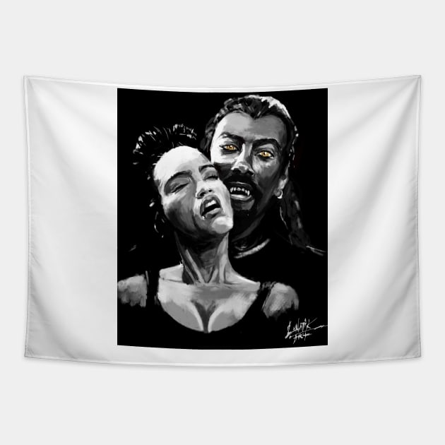 Vampire in Brooklyn Tapestry by Art Of Lunatik