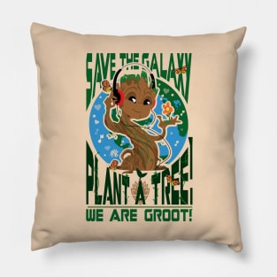 Save The Galaxy Plant A Tree Pillow