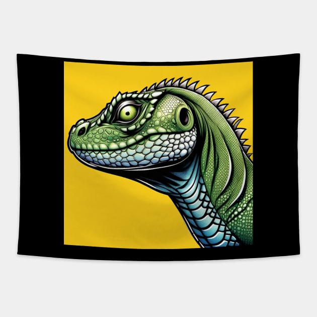 Gecko lizard Tapestry by CrispytheGhoul