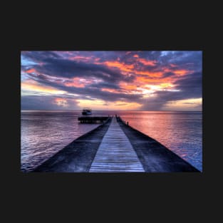 Anse Chastanet Pier at Sunset Saint Lucia T-Shirt