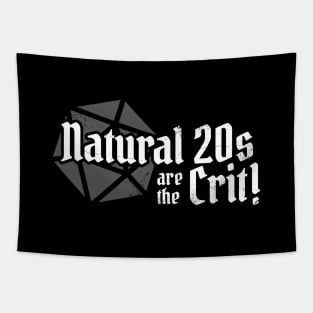 Natural 20s Are The Crit D20 Tapestry