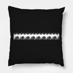 art in black and white Pillow