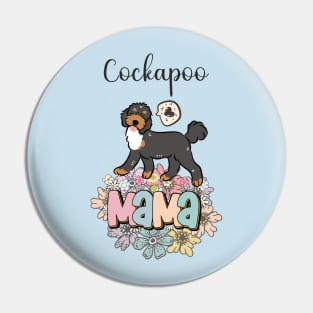 Tricolor Cockapoo Mama Pin