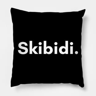 Skibidi Logo Parody Spoof Pillow