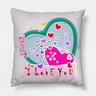 I LOVE YOU L/PINK Pillow