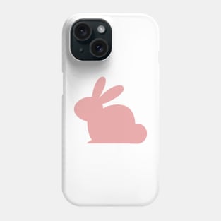 Pastel pink solid rabbit Phone Case