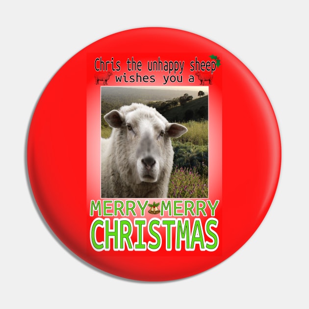 Father Ted Christmas Sheep Pin by Loganferret