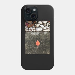 Autumn Leaf with stones Phone Case