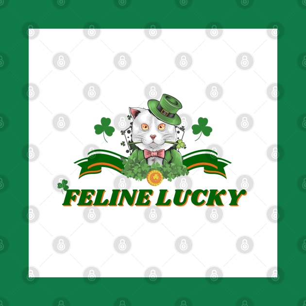 Feline Lucky for Saint Patrick's Day (MD23Val002) by Maikell Designs