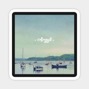 Argyll Coastline With Boats Magnet