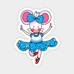 cute ballerina mouse Magnet