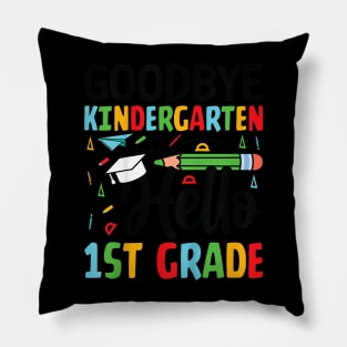 Kids Goodbye Kindergarten Hello 1St Grade Graduation Girls Boys Pillow