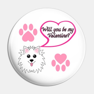 Will you be my Valentine? Pattern Pin
