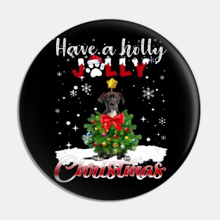 Great Dane Have A Holly Jolly Christmas Pin