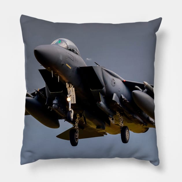 F15 Eagle Pillow by Aircraft.Lover