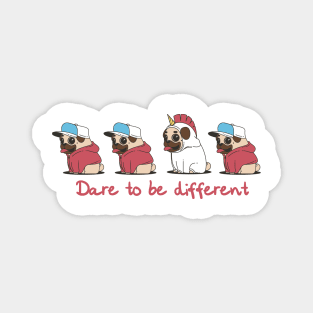 'Dare To Be Different' Cancer Awareness Shirt Magnet