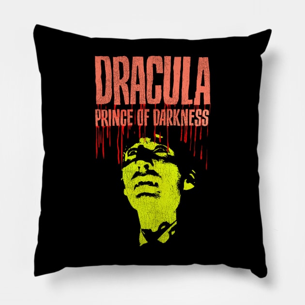 Christopher Lee Vintage Dracula Vampire Horror Pillow by darklordpug