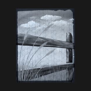 B&W Old Country Fence T-Shirt