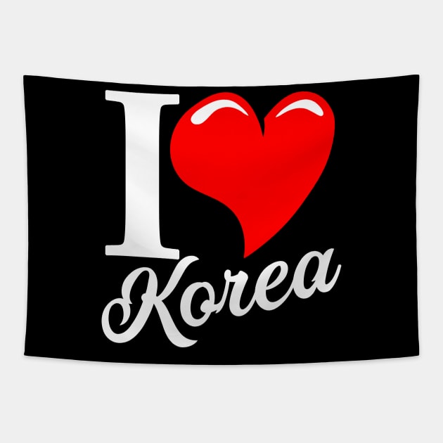 I love Korea Tapestry by Mila46