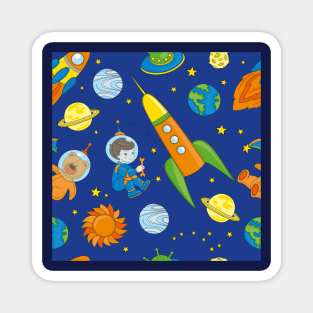 Space kids Magnet