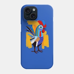 Colorful Whimsical Rooster Phone Case