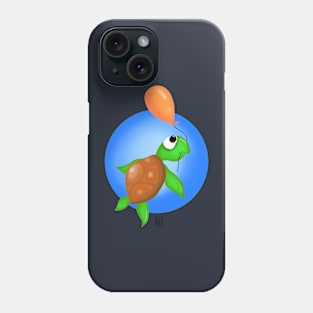 Turtle with a Balloon Phone Case