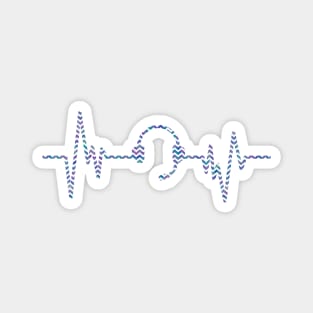 Dispatcher Heartbeat Chevron Magnet