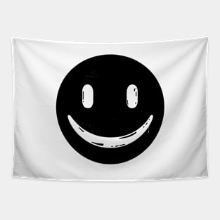 Uncanny Valley Smile Icon Tapestry