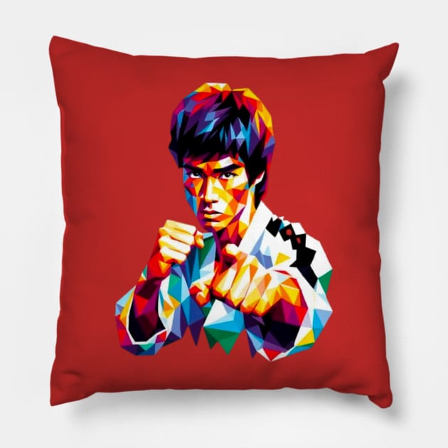 Bruce wpap art Pillow by fadinstitute