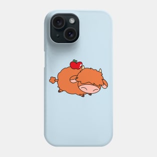 Apple Highland Cow Phone Case