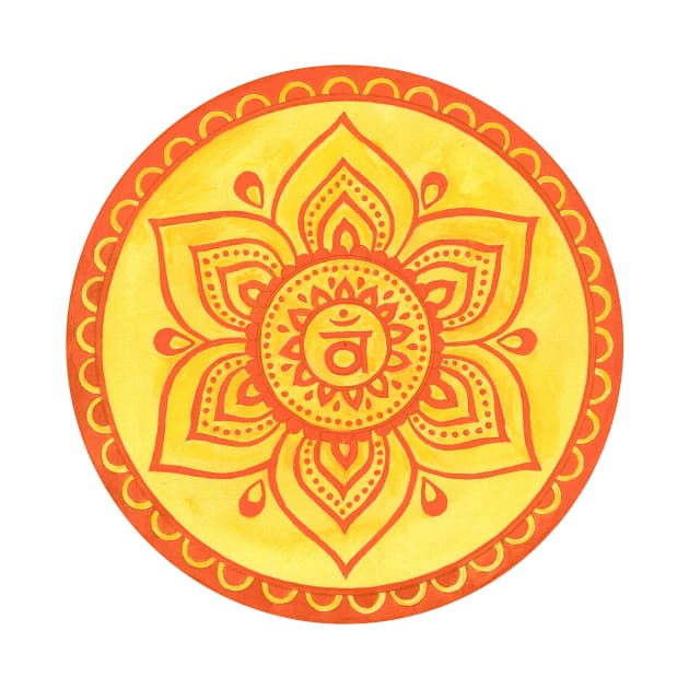 Mandala sacral chakra by Kunst und Kreatives