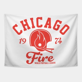 Chicago Fire 1974 WFL Football Premium TRI BLEND Tapestry