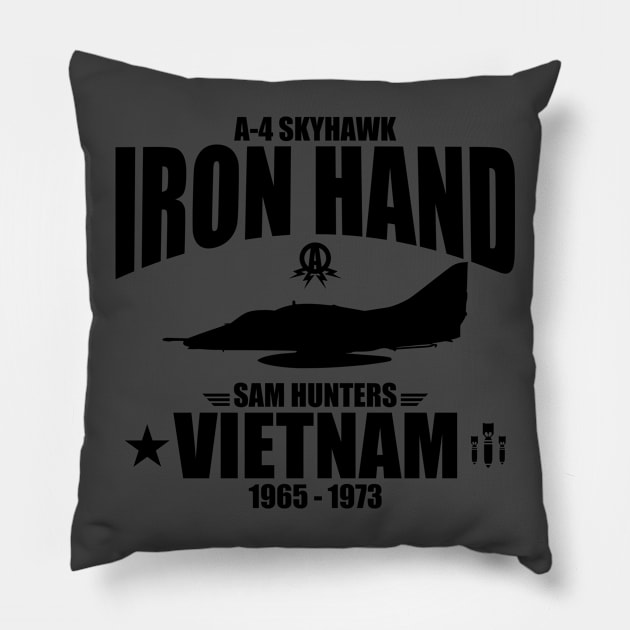 A-4 Skyhawk (subdued) Pillow by TCP