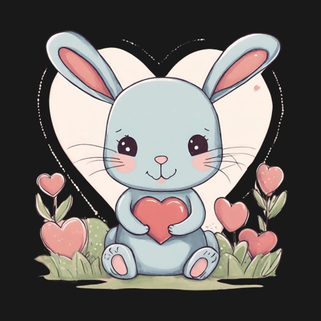 Sweet Bunny, Heart by Erianna Bee