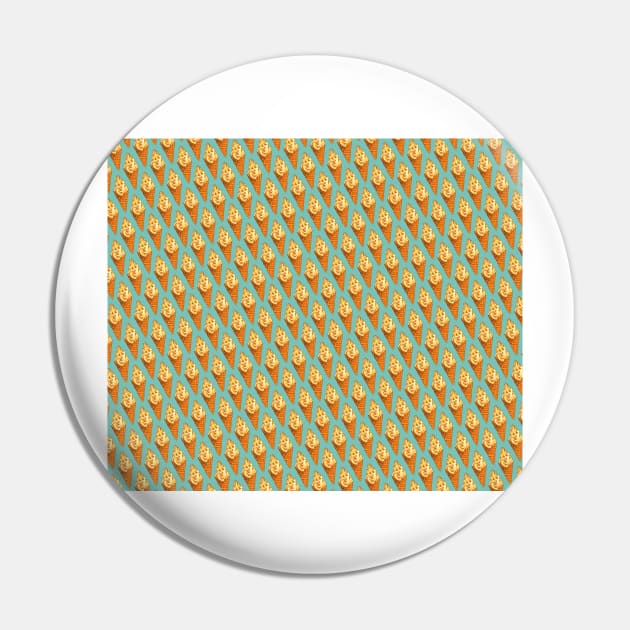 Vanilla Soft Serve Pattern Pin by KellyGilleran