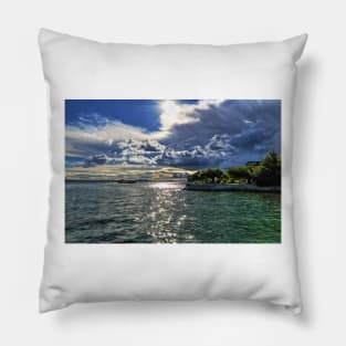 Lake Constance Upcoming Thunder Storm Pillow