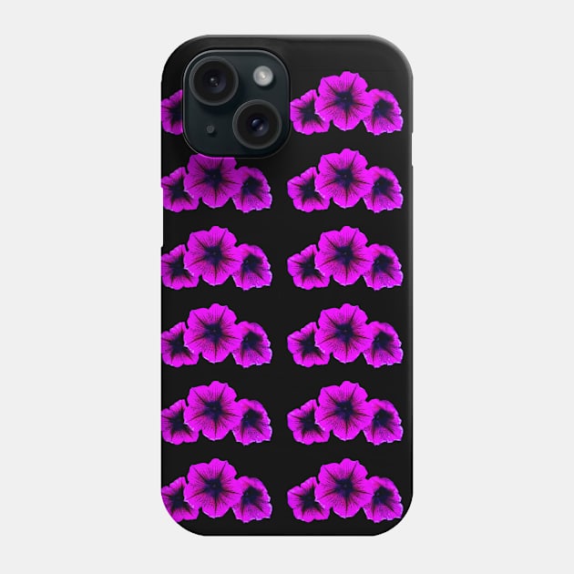 Purple Petunia Trio Phone Case by ozav